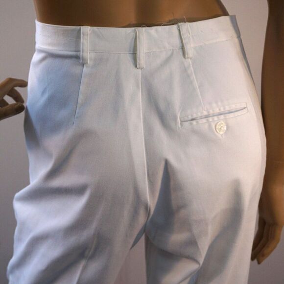 Vintage Leon Levin White Capri Dress Style Pants Womens Size Small - Picture 6 of 8